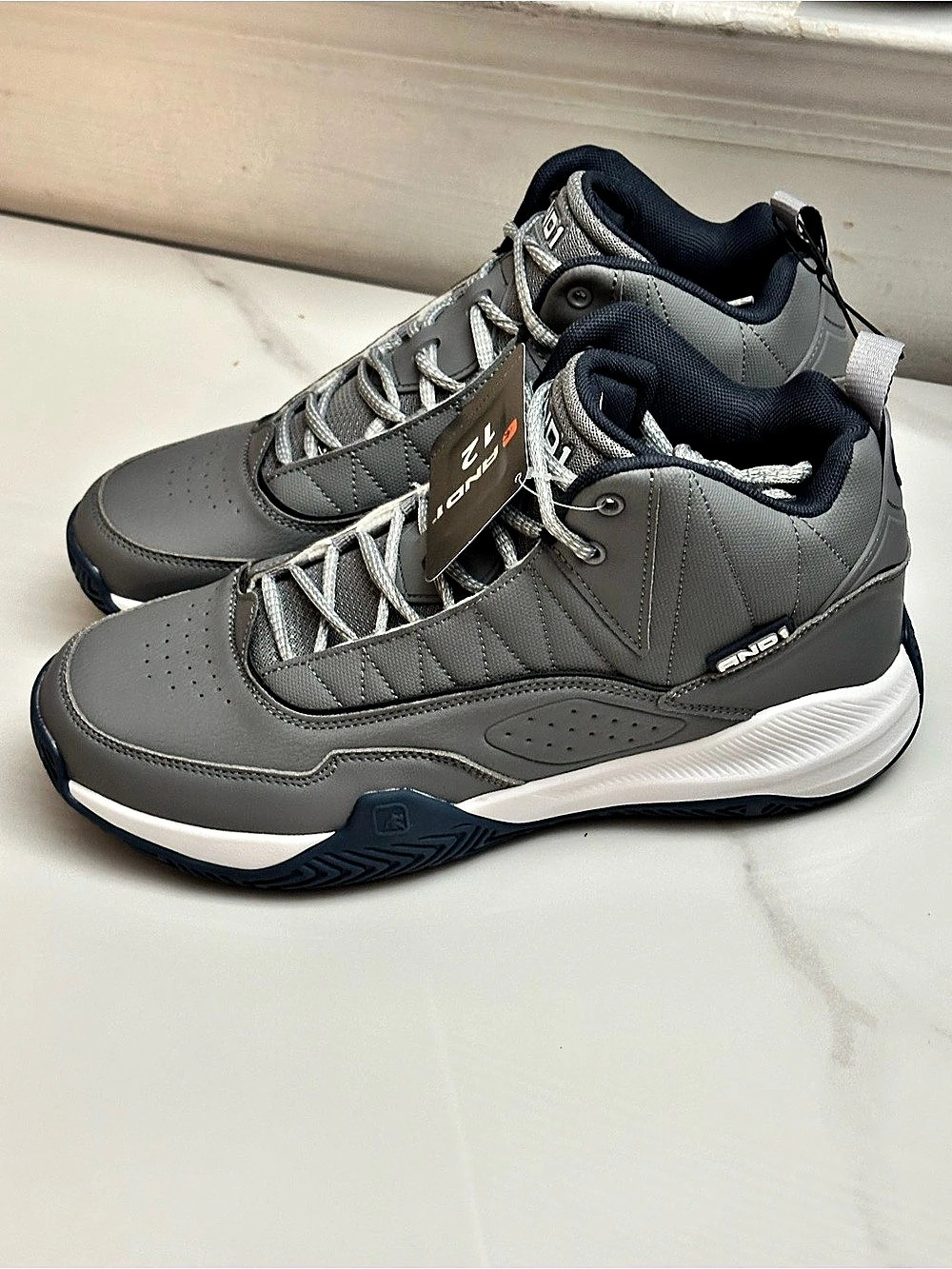 AND1 Pulse 2.0 Athletic Shoes Gray & White NWT